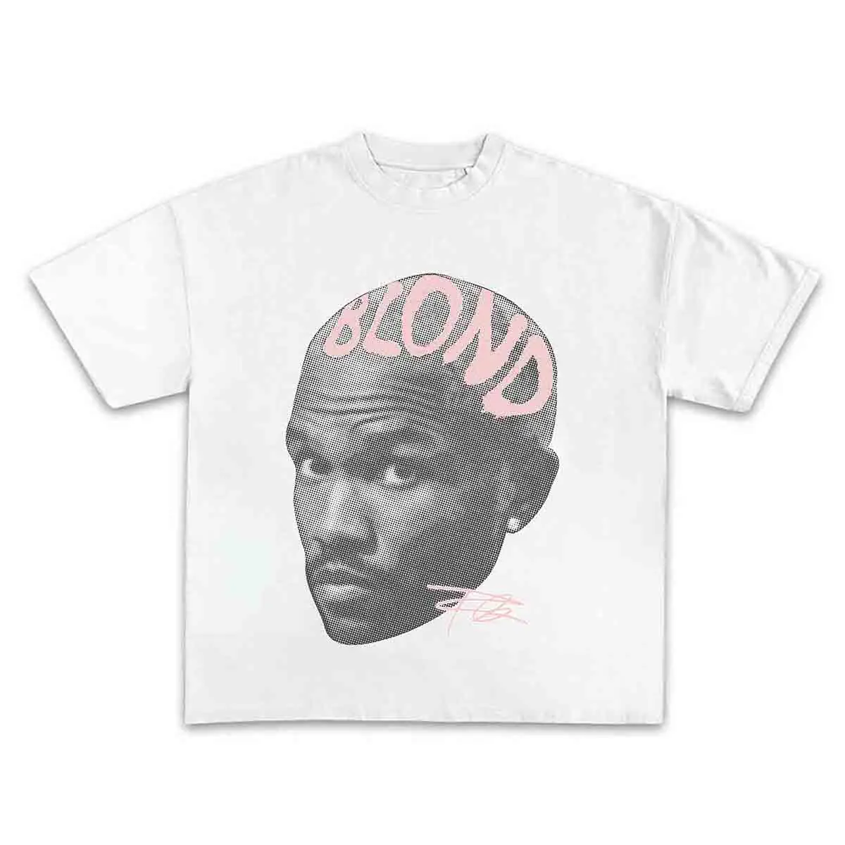 Winter outfit Frankk Blond Pink Shirt Rap T-Shirt Gift for Fans Rap Music Y2K Cotton Oversized Streetwear