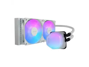 240 Elite Liquid White AIO CPU Liquid Cooler, R9|Ultra 7, Ceramic Bearing Pump, Translucent a RGB Cover, 240 Radiator, PWM Fans, AMD Ryzen AM5|4, Intel LGA 1851|1700 Platform Design by Cooler Master