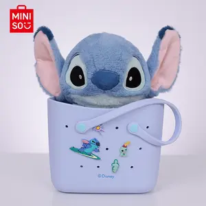 MINISO x Disney Lilo & Stitch Gift Set - Sitting Stitch Plush Doll 10"+Disney Large Size Tote bag For Disney Fans Surprise Presents Valentine's Day
