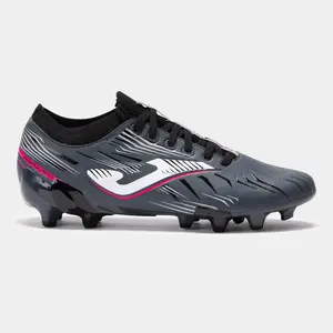 Joma Men's Propulsion 2522 Firm Ground FG Soccer Cleats Gray Synthetic Leather ONE PIECE Technology for Speed and Comfort Football Training