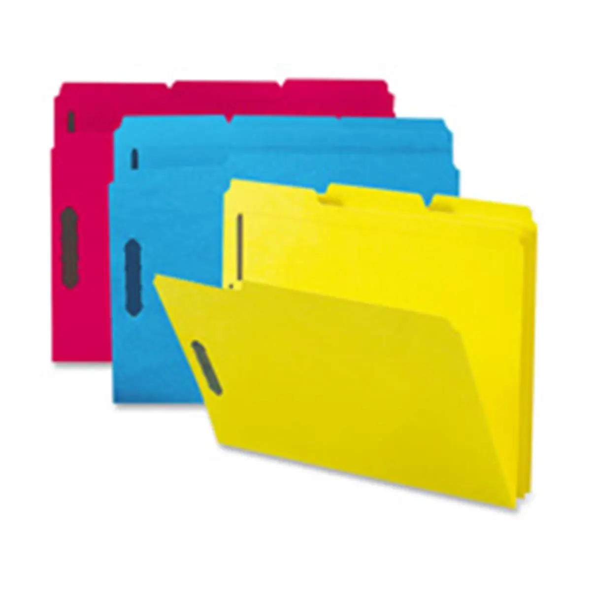 Smead Manufacturing Company SMD12140 Reinforced Paper Office File Folder - 2" Prong Fasteners, 1/3 Cut Assorted Tabs, 0.33 AST Cut, 11 Point Stock, 1/2" High Tab, 3/4" Expansion Scored, Letter Size, Green for Retrieval, Speed Filing & Filing System, 1/2",