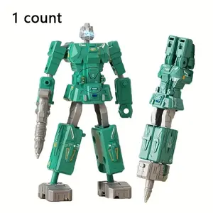 Toy Transformer Robot Pen, Joint-Movable Deformation Atom Pen Toy, Multifunction Creative Stationery, Fun Cartoon Design, Educational Gift