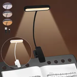 Perfect Night Reading Light 24 LED Rechargeable Book Light Clip On For Reading In Bed With Eye Caring 3 Color Temperatures Stepless Dimming Memory Function 80H Runtime Lightweight Lamp For Kids Adults Travel outdoorfun