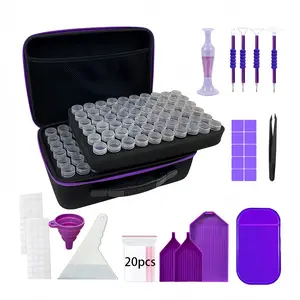 120/240 Slot Storage Box, Diamond Painting Organizer with Accessories, Portable Jewelry Beauty Storage, Multi-Functional Craft Box