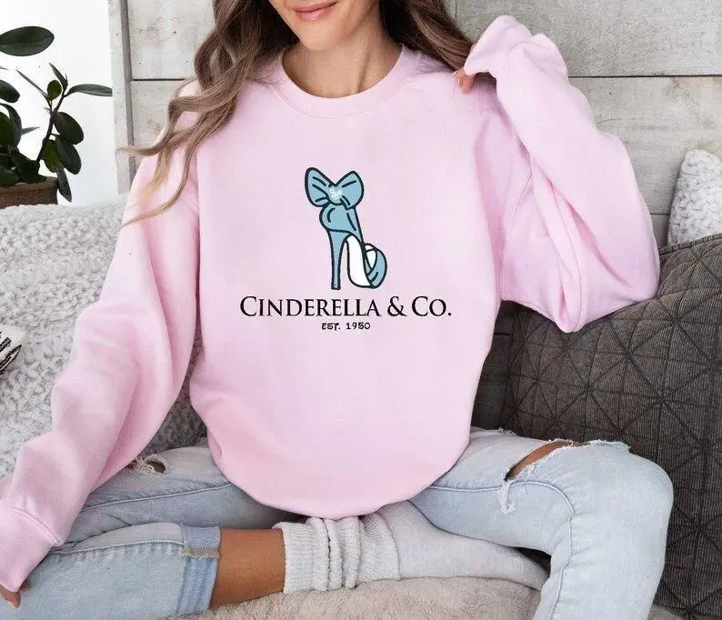 Cinderella And Co Est 1950 Sweatshirt, Gift For WDW Vacation, Magic Kingdomland Hoodie, Princess Sweatshirt , Cute Winter Sweater, Holiday Sweaters, Cozy Winter Gift for Him Her