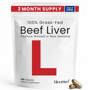 Beef Liver Capsules – USA-Made (Value Pack) Whole Food Source of 30+ Bioavailable Nutrients: Vitamin A, B12, Folate, Heme Iron, Zinc for Energy, Immunity, Skin – 100% Grass-Fed Beef Organ Supplement