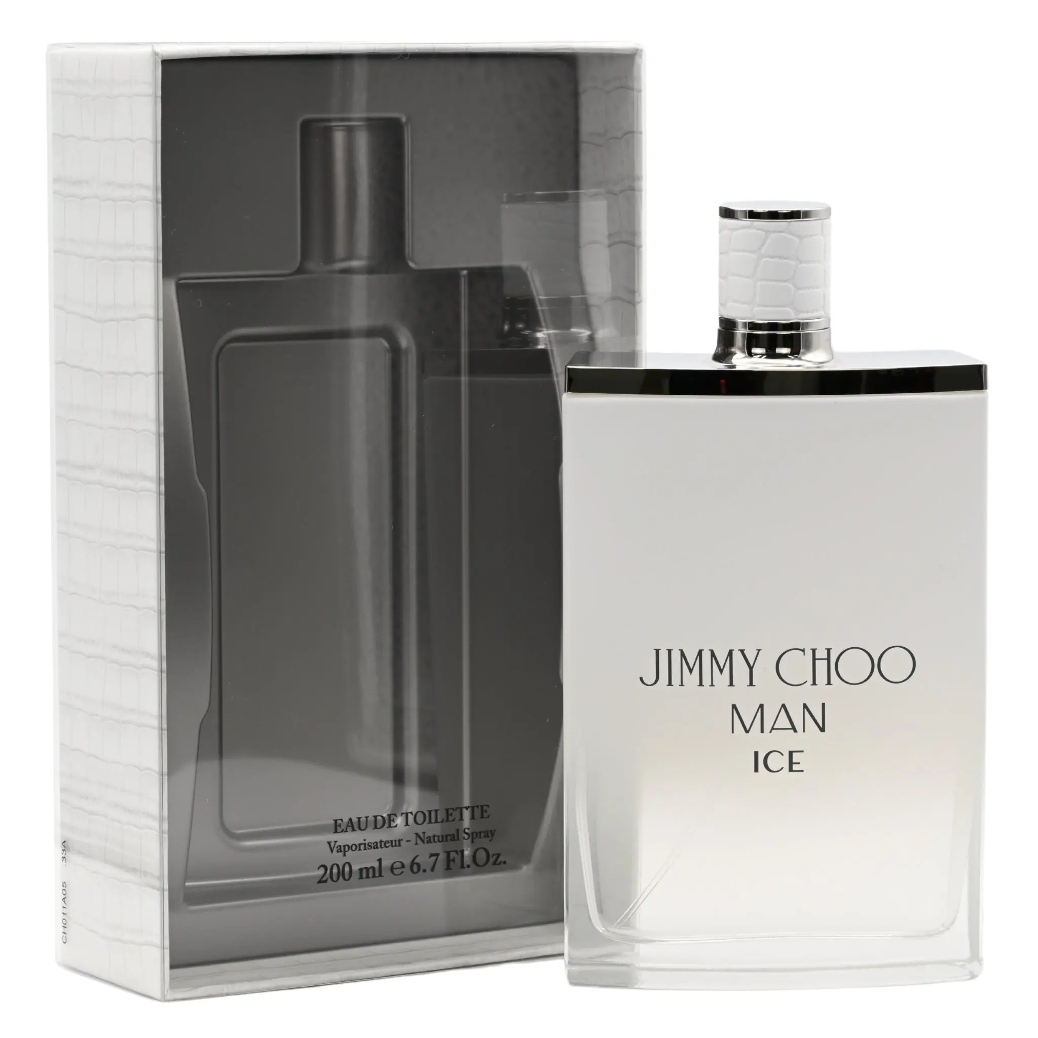 JIMMY CHOO Man Ice Eau de Toilette, Men's Cologne with Bergamot, Amber & Musk Notes, Woody Citrus Scent, 6.7 oz Spray, Citrus-Woody