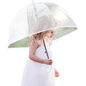 Clear Umbrella for Rain Dome Bubble Umbrellas Windproof for  Boys and Girls