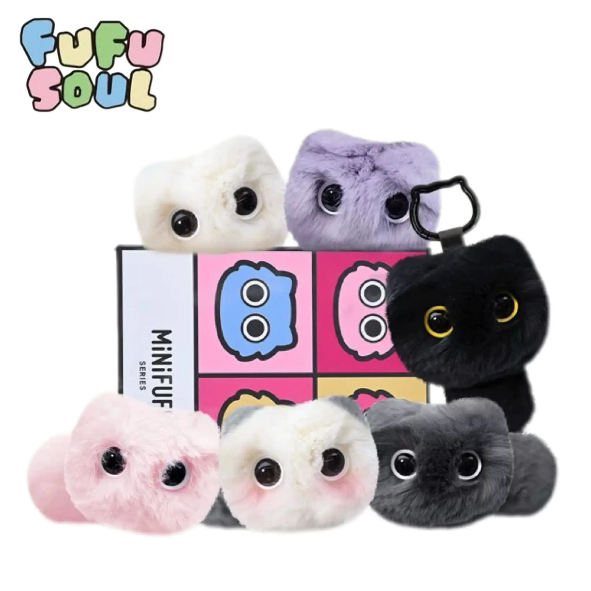 FUFUSOUL MiniFufu Scented Plush Figurine – Cute Stress Relief Toy, Car Air Freshener & Gift
