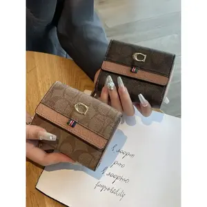 Women's Fashion Wallet New Leather Card Holder Short Compact Foldable Design, Elegant High-End Style, Perfect for Daily Use, Elegant Look