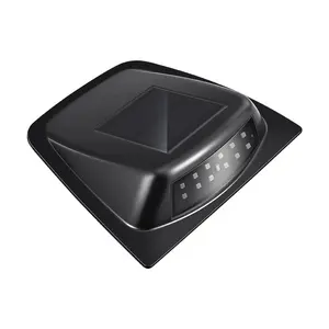 Wireless Solar Car Roof LED Light with Remote Control, RGB Multi-Color Emergency Strobe Warning Lamp, Dummy Security Alarm Exterior Decoration for Truck SUV Pickup