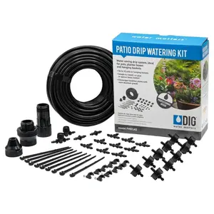 Drip Irrigation Kit Plant Watering System Blank Distribution Tubing Automatic Irrigation Equipment Set for Garden Greenhouse Flower Bed Patio Lawn