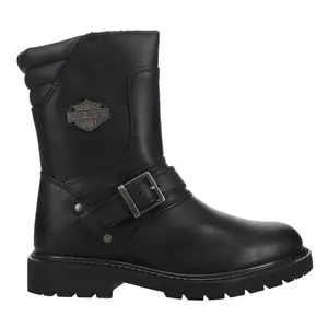 Harley-Davidson Footwear Mens Booker Motorcycle Casual Boots Mid Calf - Black Harley-Davidson Footwear Mens Booker Motorcycle Casual Boots Mid Calf - Black