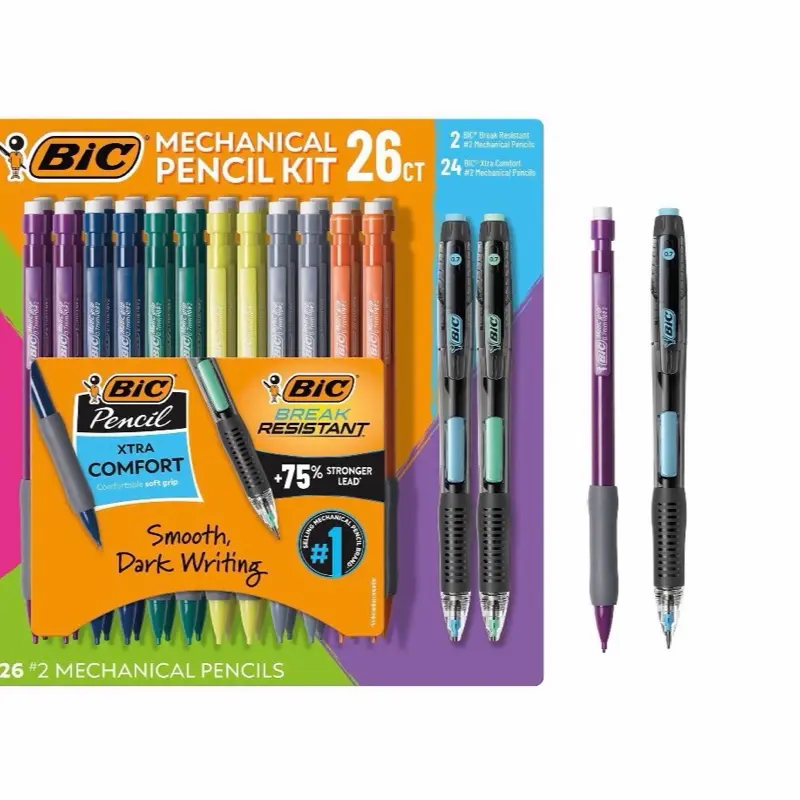 BIC Mechanical Pencil Kit - 0.7mm #2 Lead Pencils, 26-Count Set