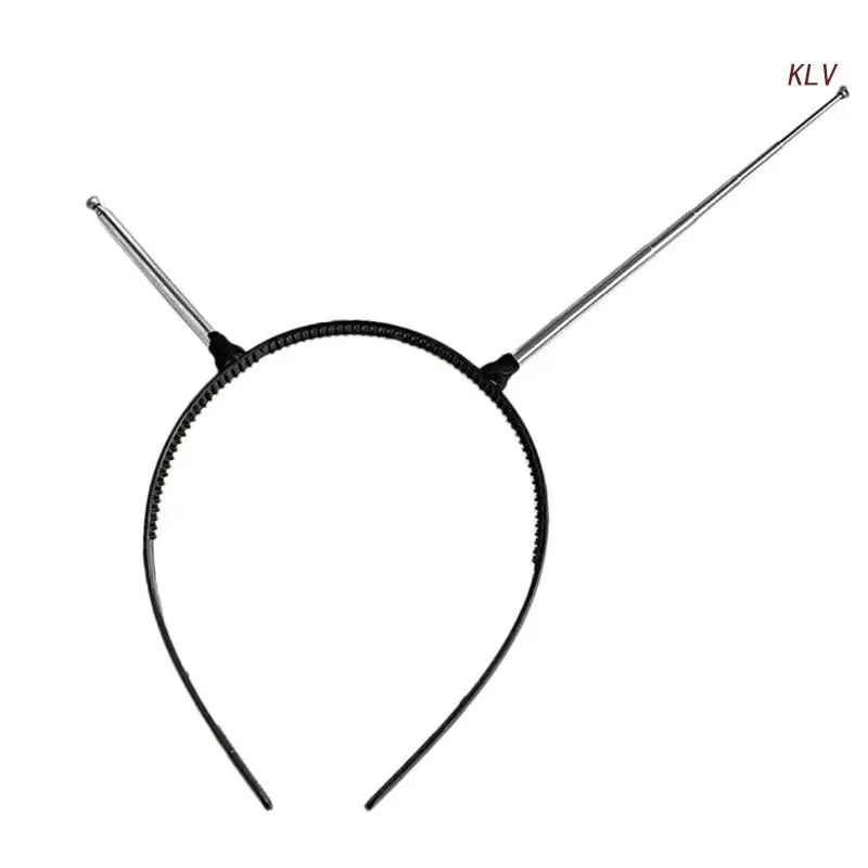 Light Up Alien Antenna Headband, Scalable Resin Costume Accessories for Halloween, Cosplay, & Rave Parties, Novelty Gift