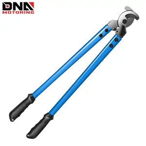 Cable Cutter - 23 in., Heavy Duty Wire Cutting Tool w/ Smooth Mating Jaws, Rubber Handles, Blue
