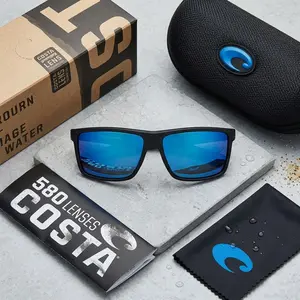 Costa Del Mar Polarized Sunglasses UV400 – Premium Box & Cloth Included