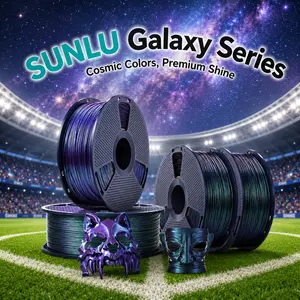 SUNLU PLA Galaxy 1KG, Color-Shifting PLA Esthenic Filament, Sparkling Ultrafine Pearlescent Powder