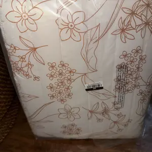 King Satin Quilt Copper - Room Essentials: Floral Sateen Coverlet, Midweight, Machine Washable, OEKO-TEX Certified