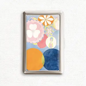 The Mysterious World of Hilma af Klint 100s Cigarrette Case Cig Storage Case Purse Joint Holder Metal Box Wallet Zigarettenetui Unique Gifts Under 100 Dollars