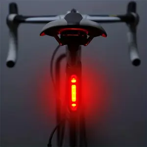 USB Rechargeable LED Bike Tail Light - 4 Flashing Modes For Safety And Visibility - Mountain And Road Bicycle Taillight For Riding And Cycling