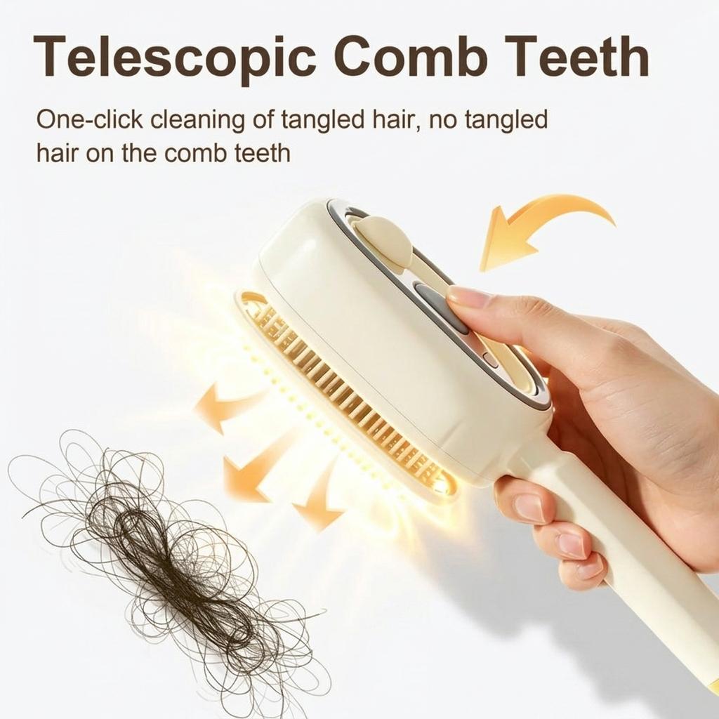 Electric Spray Air Cushion Massage Comb – Self-Cleaning, Anti-Tangle, Anti-Static, Volumizing Hair Brush with Essential Oil Mist Aromatherapy for Hair Care Electric Spray Air Cushion Massage Comb – Self-Cleaning, Anti-Tangle, Anti-Static, Volumizing Hair Brush with Essential Oil Mist Aromatherapy for Hair Care