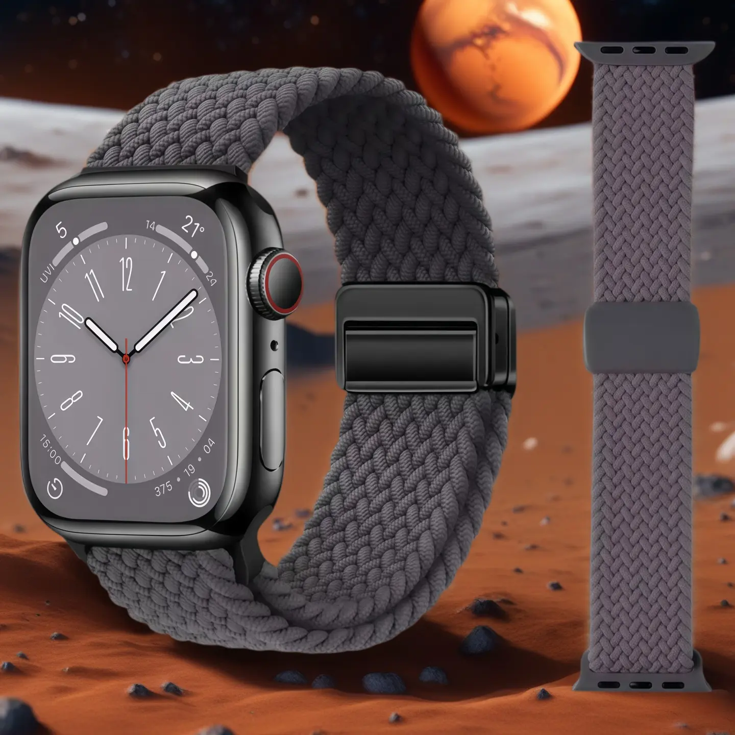 Adjustable Breathable Magnetic Strap – Compatible with Apple Watch Series 1-10 SE – Water-Resistant Band for Couple Women Ladies