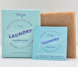 Laundry Paste. Dissolves To Make One Gallon. Raw Bar. No Packaging.