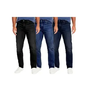 3-Pack Men's Flex Stretch Slim Straight Jeans Menswear Spandex