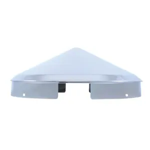 United Pacific – 4 Even Notched Chrome Pointed Front Hub Cap – 1″ Lip – 10149