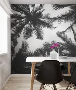 Palm Tree Photograph Wall Mural - Peel and Stick Wallpaper