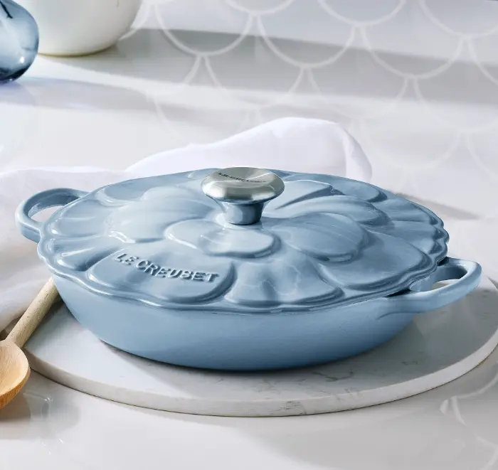 Le Creuset Enameled Cast Iron Petal Braiser, 2 1/4-Qt.