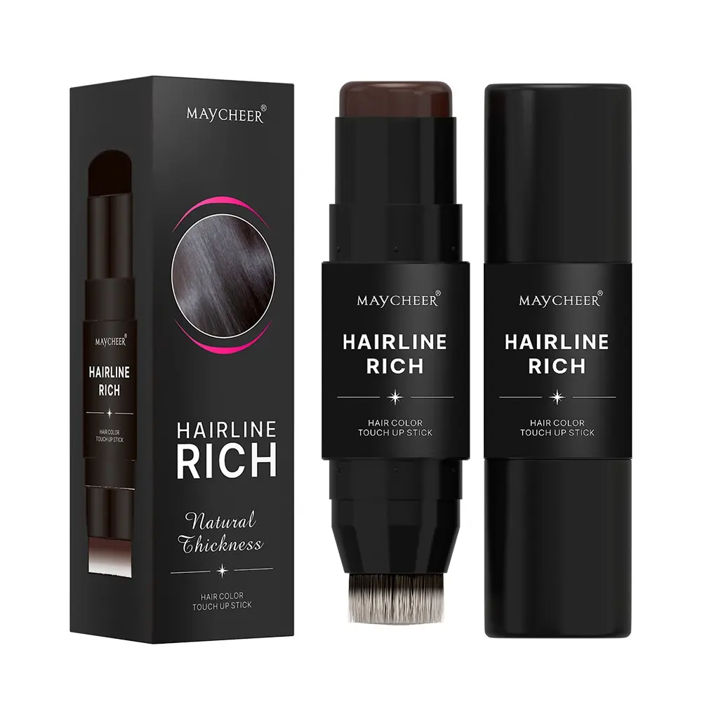 Hairline Touch Up Stick, 7.5g, Instant Hair Concealer for Roots, Hair Coloring, Covering Grey Hair, 5 Colors, Waterproof & Long-Lasting, Hairline Powder
