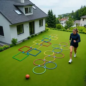 20pcs Jump Sensory Sports Set, Multi-Person Outdoor Activities, Agility Ladder and Exercise Equipment, Quick Reaction, Mixed Colors