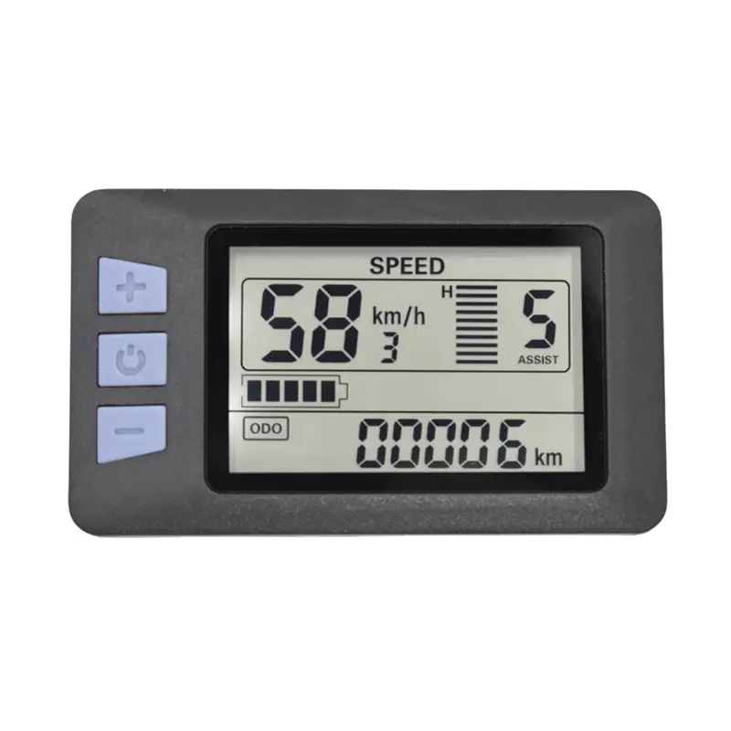 P3H LCD Display Meter Dashboard 24V 36V 48V 60V Electric Bike Meter Display Panel for Electric Scooter(5PIN)