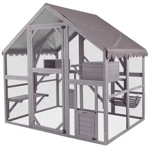 Aivituvin-AIR52-M Outdoor Cat Run | Large Cat Enclosure