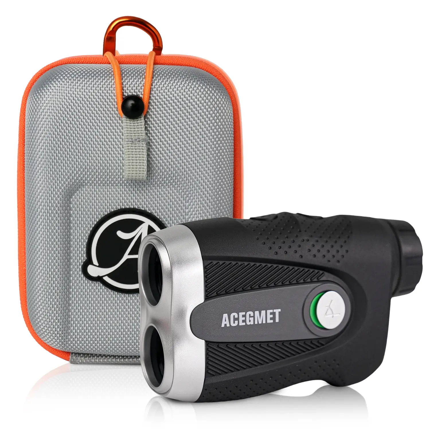 ACEGMET Rechargeable Magnetic Golf Rangefinder with Slope, 6x Zoom, 0.3s Flag Lock Vibration, ±1yd Accuracy, 1000yd Range, Golf Cart Compatibility, Hunting Use, Gifting Option