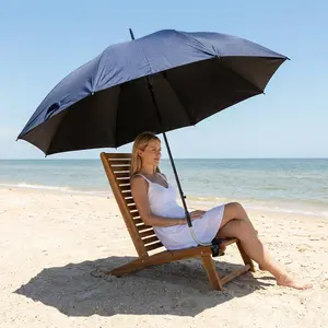 23Inch Protection Stroller Parasol with Clamp UPF 50 Sun Visor Umbrellas Windproof Portable Sunshade Umbrella for Trolley Bike Wheelchair Beach Chair