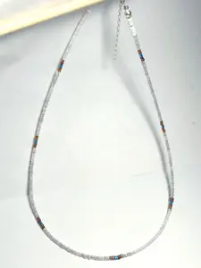 White Blue Brown Dainty Boho Beads Necklace for Men Women Fashion Surfer Choker