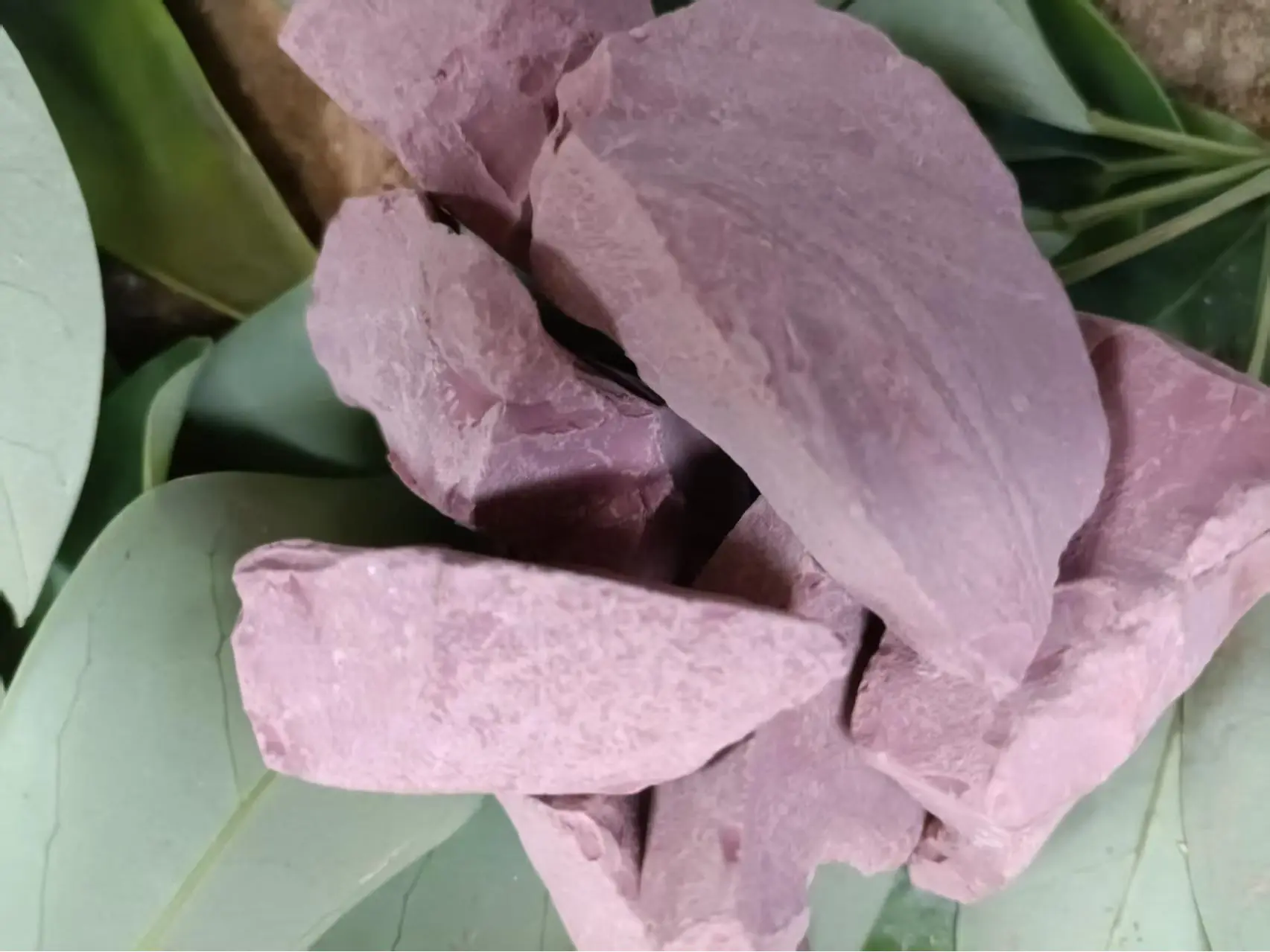 Natural Edible Purple Red Kaolin Clay No Additives DIY Gift for Handmade  7oz(200g)