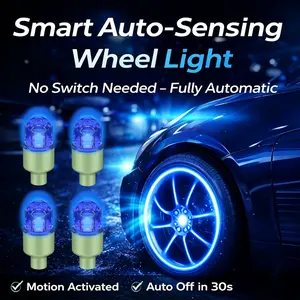 QIFOR Premium Valve Cap Set Car Colorful Valve Cap- Universal Fit for Cars Trucks & Motorcycles Easy Installation Versatile Use