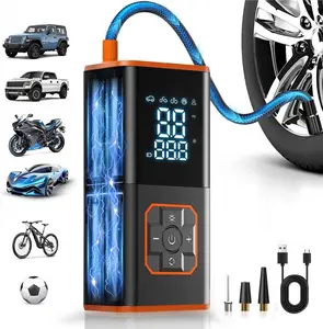 Portable Wireless Car Air Compressor Tire Inflator 180PSI with Digital LCD Display 25000mAh Battery 3x Faster Inflation for Car Bicycle Motorcycle Tires Balls