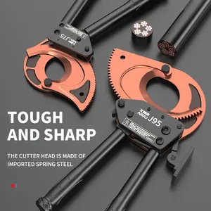 1pc Ratchet Cable Wire Cutter, Heavy Duty Aluminum Copper Ratchet Cable Cutting Hand Tool