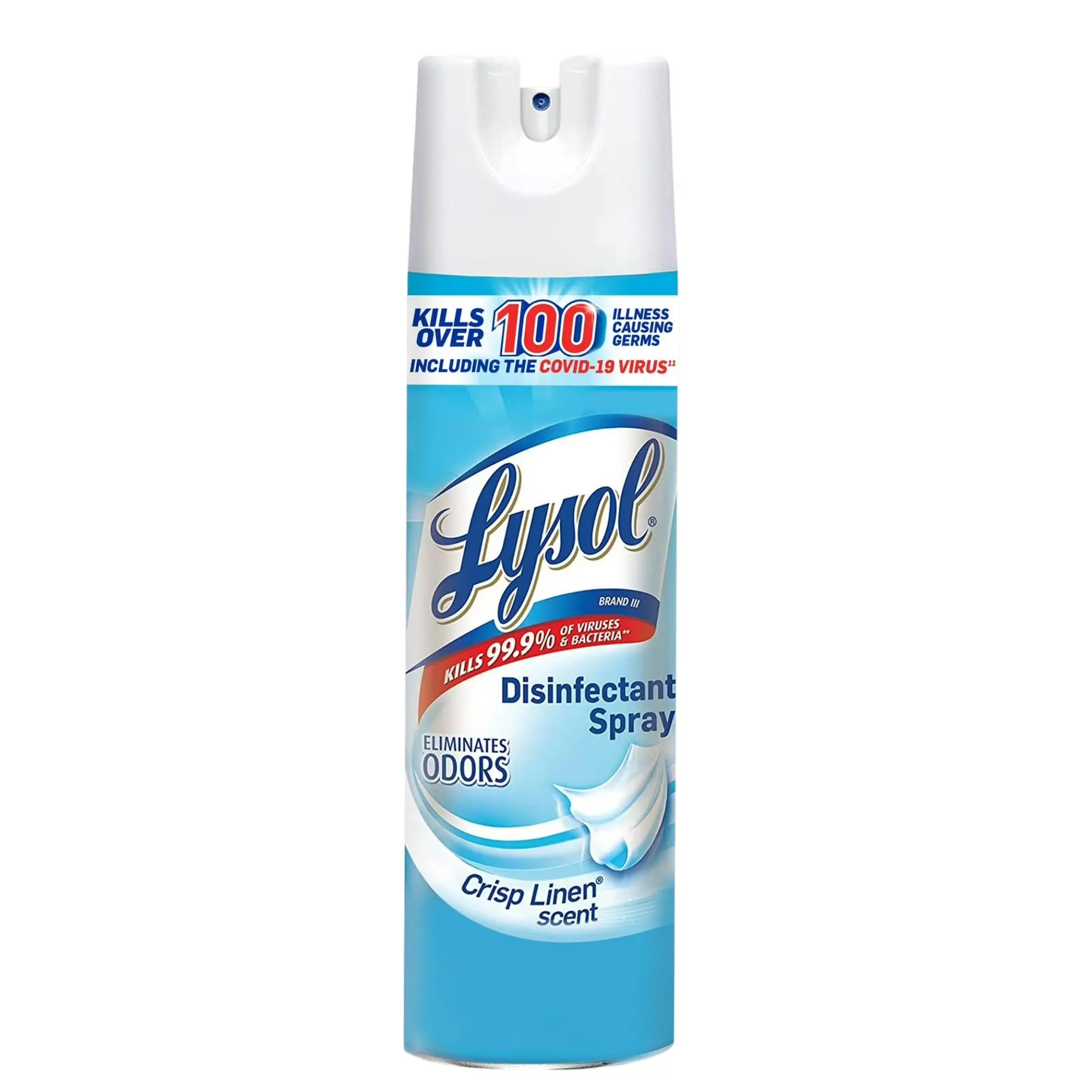 Lysol Disinfectant Spray, Sanitizing and Antibacterial Spray, Deodorizer, Crisp Linen, 19 oz