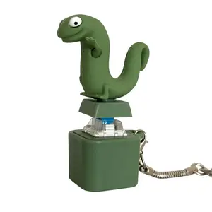 Lizard Keychain with Rechargeable LED Light – Funny Croaking Color-Changing Fidget Toy, Cute Stress Relief Gift