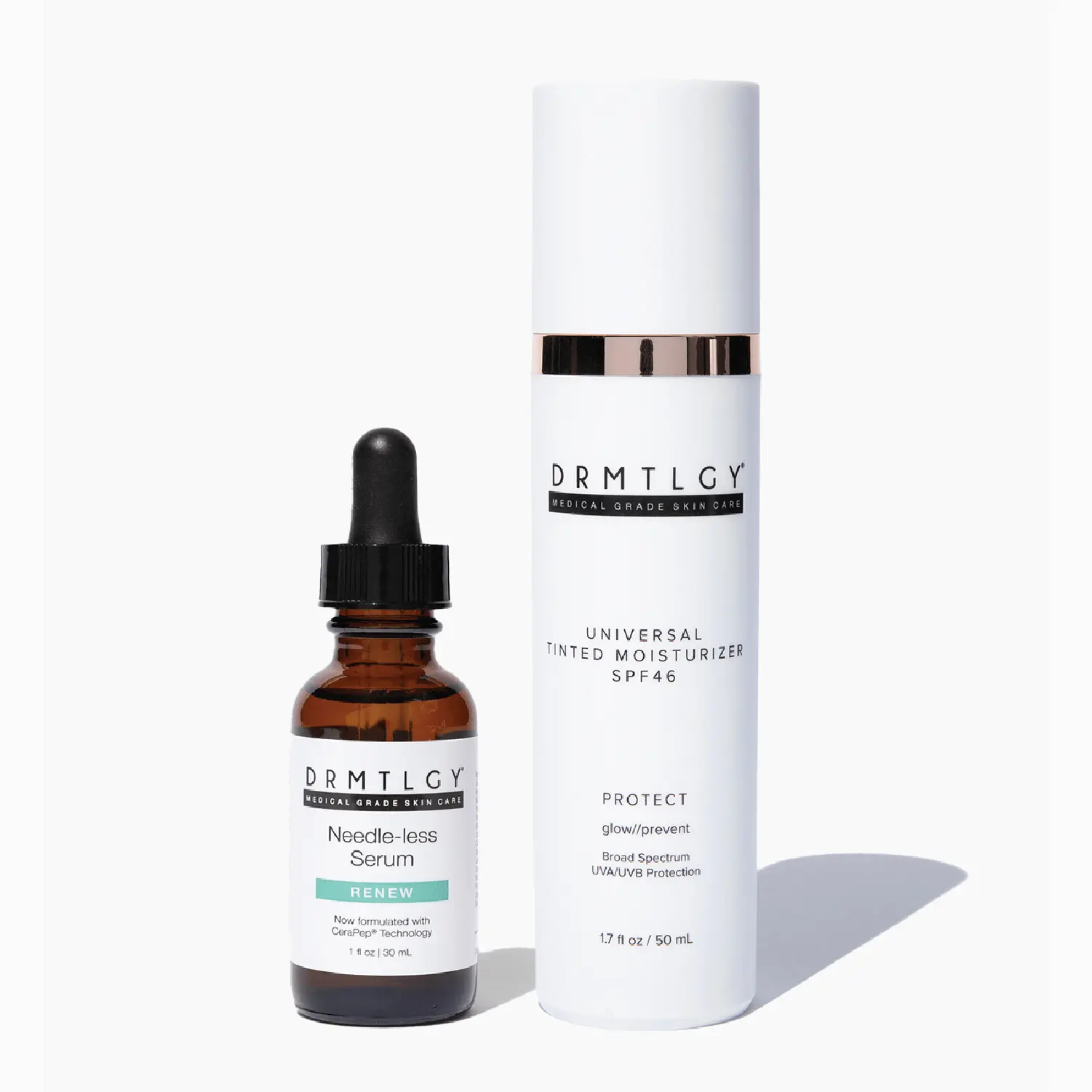DRMTLGY Glow Booster Duo 2-Step Routine with Needle-less Serum and Universal Tinted Moisturizer SPF 44 Hydrating Moisture DRMTLGY Glow Booster Duo 2-Step Routine with Needle-less Serum and Universal Tinted Moisturizer SPF 44 Hydrating Moisture