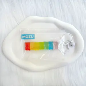 [Classic Squish Texture] taba squishy Rainbow Bear , Fidgets Toy for Stress Relief & Fun – Perfect for Party, Birthday, Holiday & Christmas Gifts – Silicone Material [30g]