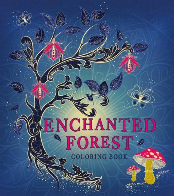 Enchanted Forest Adult Coloring Book - 128 Single-Sided Hand-Drawn Enchanted Forest Scenes, Mystical Elements, Whimsical Characters, English, Magical World for Creative Relaxation, Fantasy Enthusiasts (Immersive Coloring Experience)
