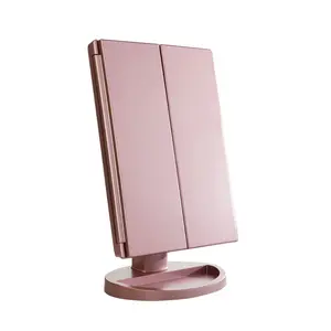 Tri Fold Makeup Mirror with Adjustable Stand