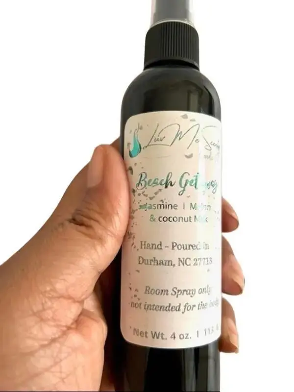 Beach Getaway 4-Ounce Room Spray Freshener - Calming Orange, Coconut Milk & Rum Scent - Non Aerosol Air Freshener - 0-500 ml